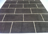 Chocolate Brick  Wool and Silk Rug