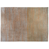 Ochre and Grey Contemporary Stripe Area Rug