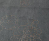 Floral Doodle Grey Wool and Silk Area Rug