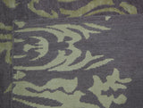 Purple and Gold Floral Area Rug