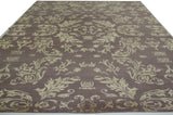 Purple and Gold Floral Area Rug
