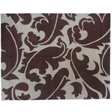 Chocolate and Cream Contemporary Area Rug