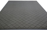 Crossed Lines Cream Wool Area Rug