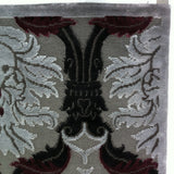 Dark Gray Damask-Look Area Rug