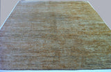 Brown and Cream Hemp Area Rug