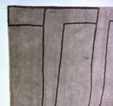 Silver and Black Blocks Area Rug