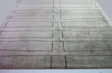 Silver and Black Blocks Area Rug