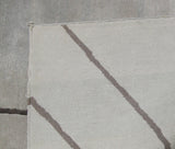 Contour Lines Silver Area Rug