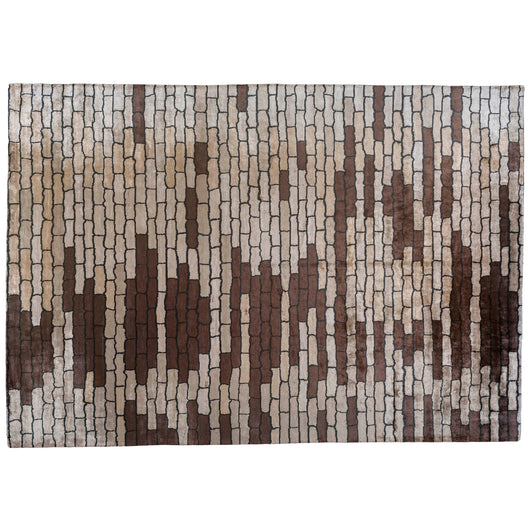 Brown Cobblestones Area Rug
