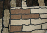Brown Cobblestones Area Rug