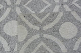 Gray and Ivory Pattern Rug