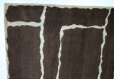 Chocolate and Cream Lines Area Rug