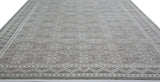 Transitional Grey Wool Area Rug