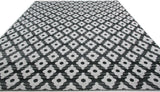 Black and White Pattern Rug