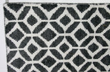 Charcoal and Ivory Pattern Rug