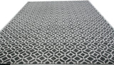 Charcoal and Ivory Pattern Rug