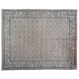 Grey and Ivory Transitional Wool Area Rug