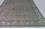 Grey and Ivory Transitional Wool Area Rug