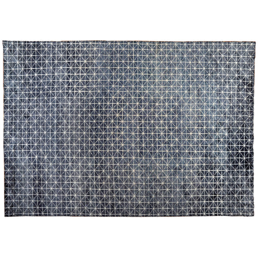 Blue All-Over Design Contemporary Rug