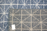 Blue All-Over Design Contemporary Rug