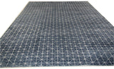 Blue All-Over Design Contemporary Rug