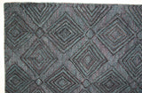 Hand Tufted Diamond Pattern Area Rug