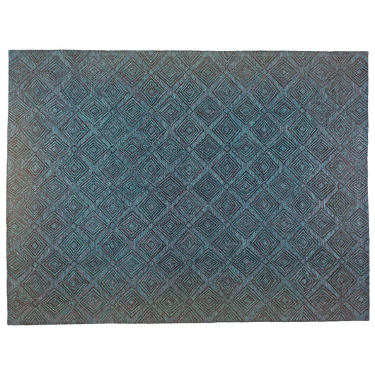 Hand Tufted Diamond Pattern Area Rug