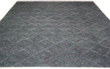 Hand Tufted Diamond Pattern Area Rug