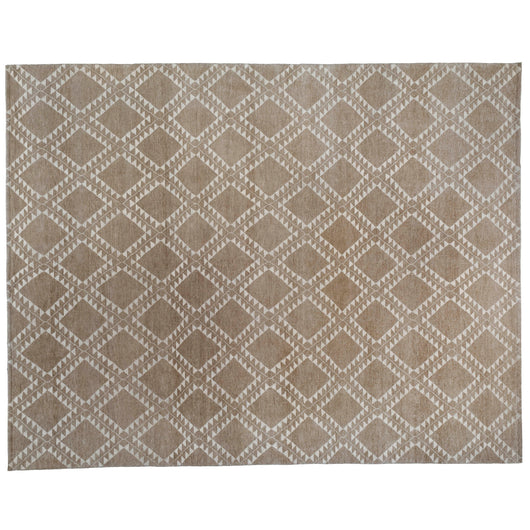 Taupe Moroccan Design Area Rug