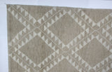 Taupe Moroccan Design Area Rug