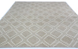Taupe Moroccan Design Area Rug