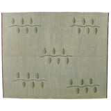 Leaves and Branches Grey Area Rug