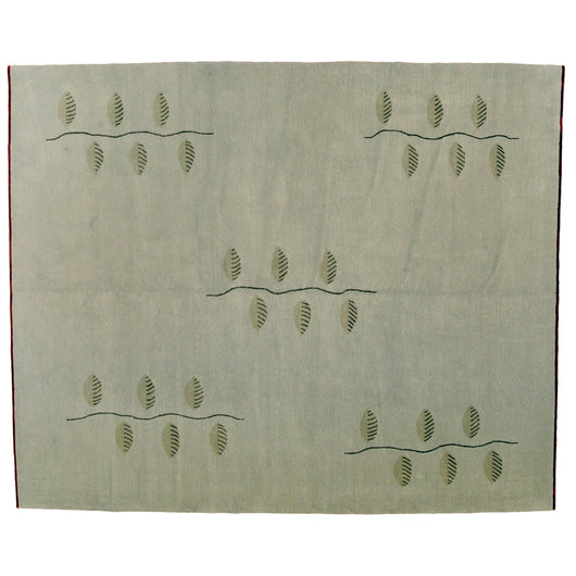 Leaves and Branches Grey Area Rug