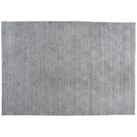 Gray Geometric Design Rug