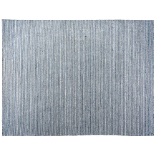 Denim Blue Stripe Area Rug