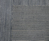 Denim Blue Stripe Area Rug