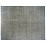 Stripes and Checks Area Rug in Steel and Grey
