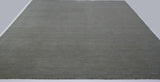 Stripes and Checks Area Rug in Steel and Grey