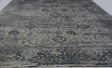 Silver and Beige "Erased" Style Area Rug