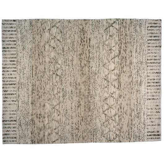 Braided Cream and Grey Area Rug