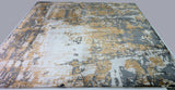 Caramel, Charcoal and Ivory Abstract Area Rug
