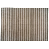 Brown and Beige Stripe Nepalese Area Rug