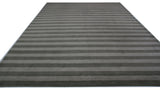 Brown and Beige Stripe Nepalese Area Rug