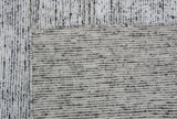 Black and White Loop and Cut Area Rug
