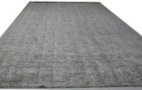 Black and White Loop and Cut Area Rug