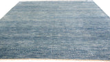 Blue and White Patchwork Look Area Rug