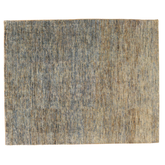 Blue and Brown Jute Area Rug