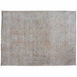 Contemporary Hi-Low Rug in Taupe and Teal