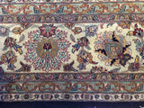 Brown Floral Traditional Style Wool Area Rug