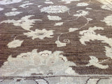 Brown Traditional Style Wool Area Rug